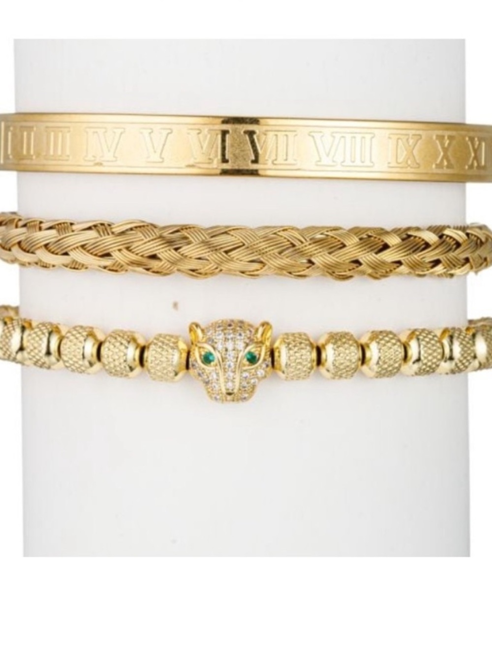 Eye Candy LA Gold-Tone 3 Piece Bracelet Set - Picture 7 of 7